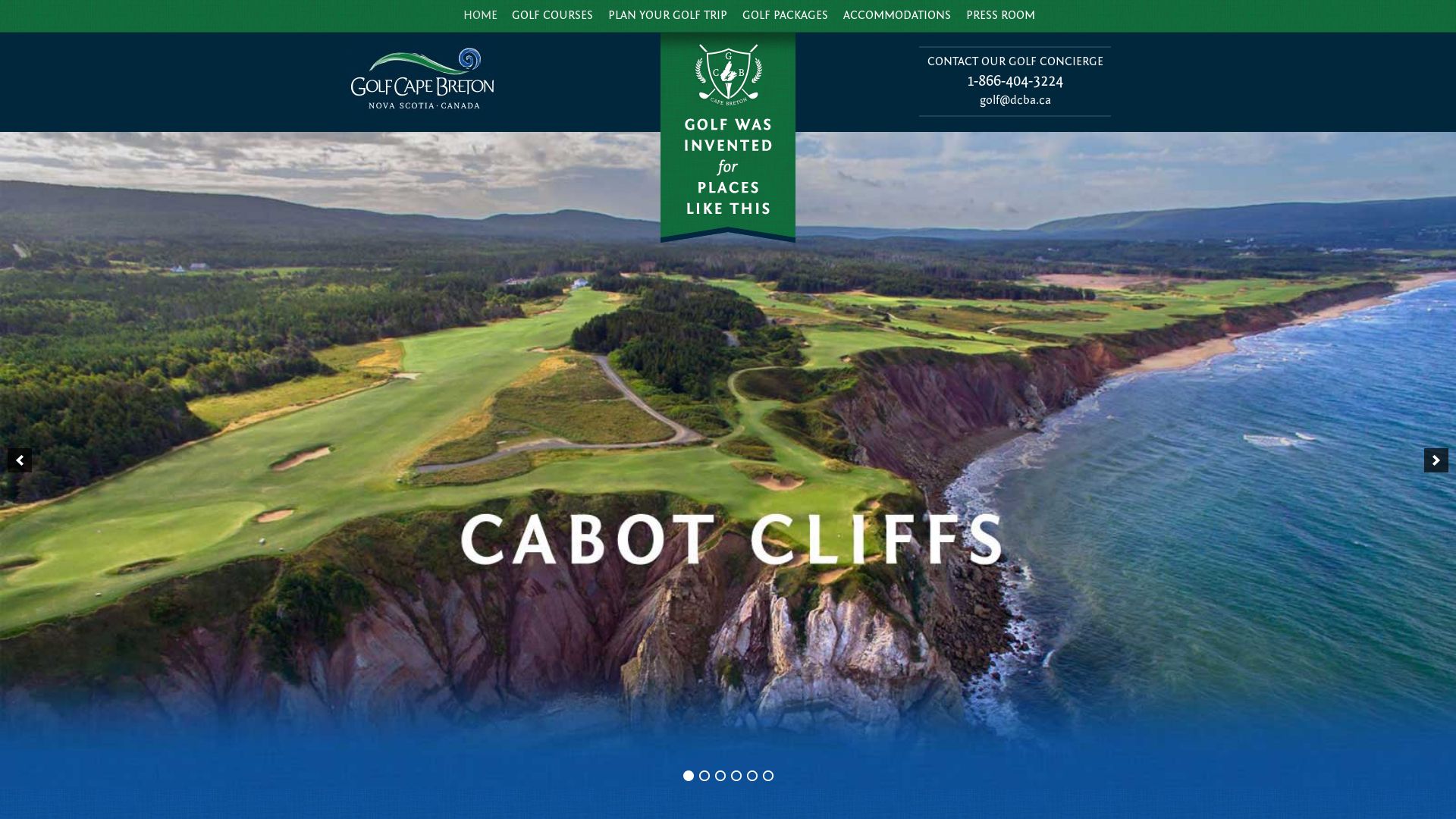 Screenshot of Golf Cape Breton