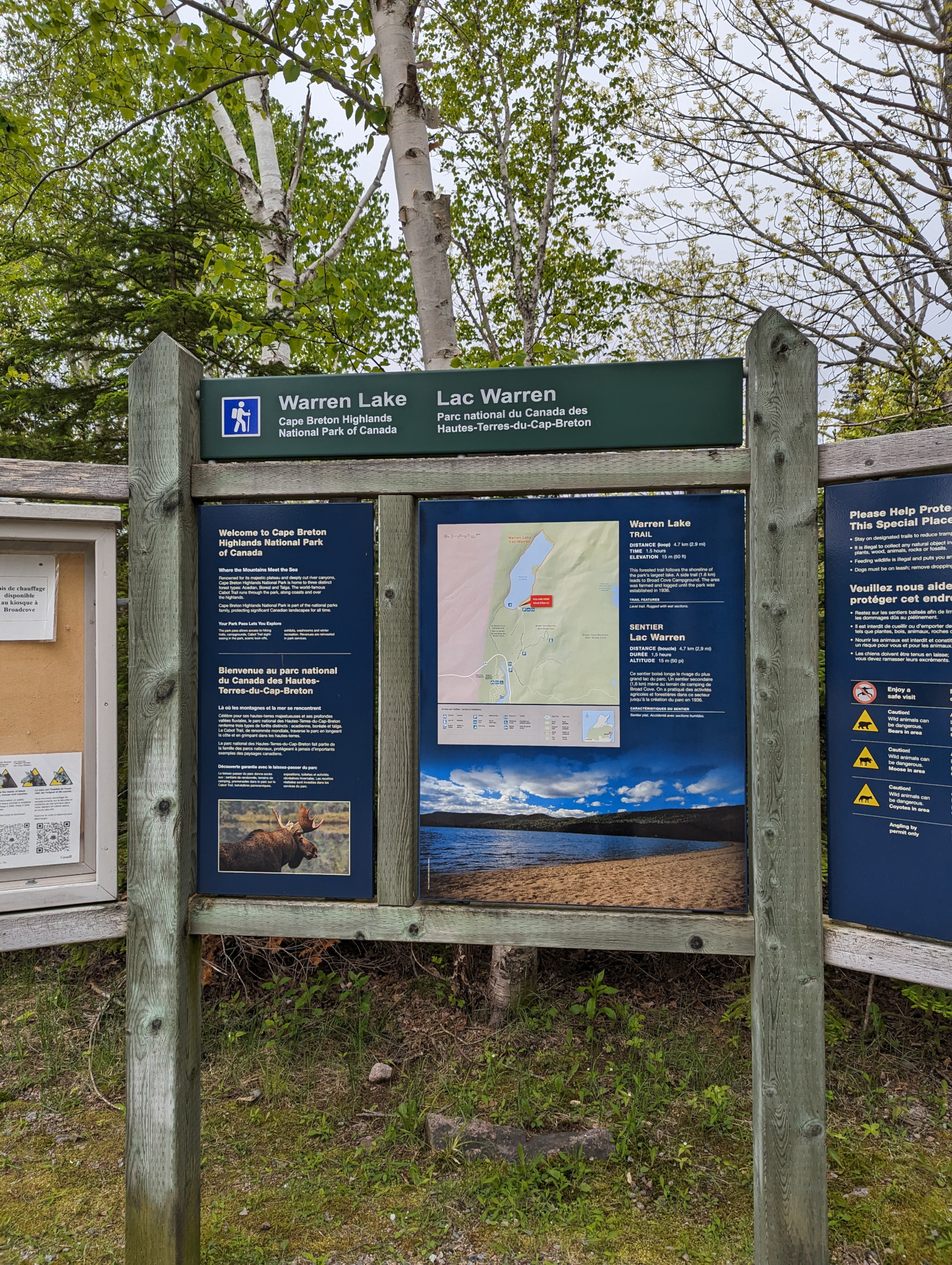 Warren Lake Sign