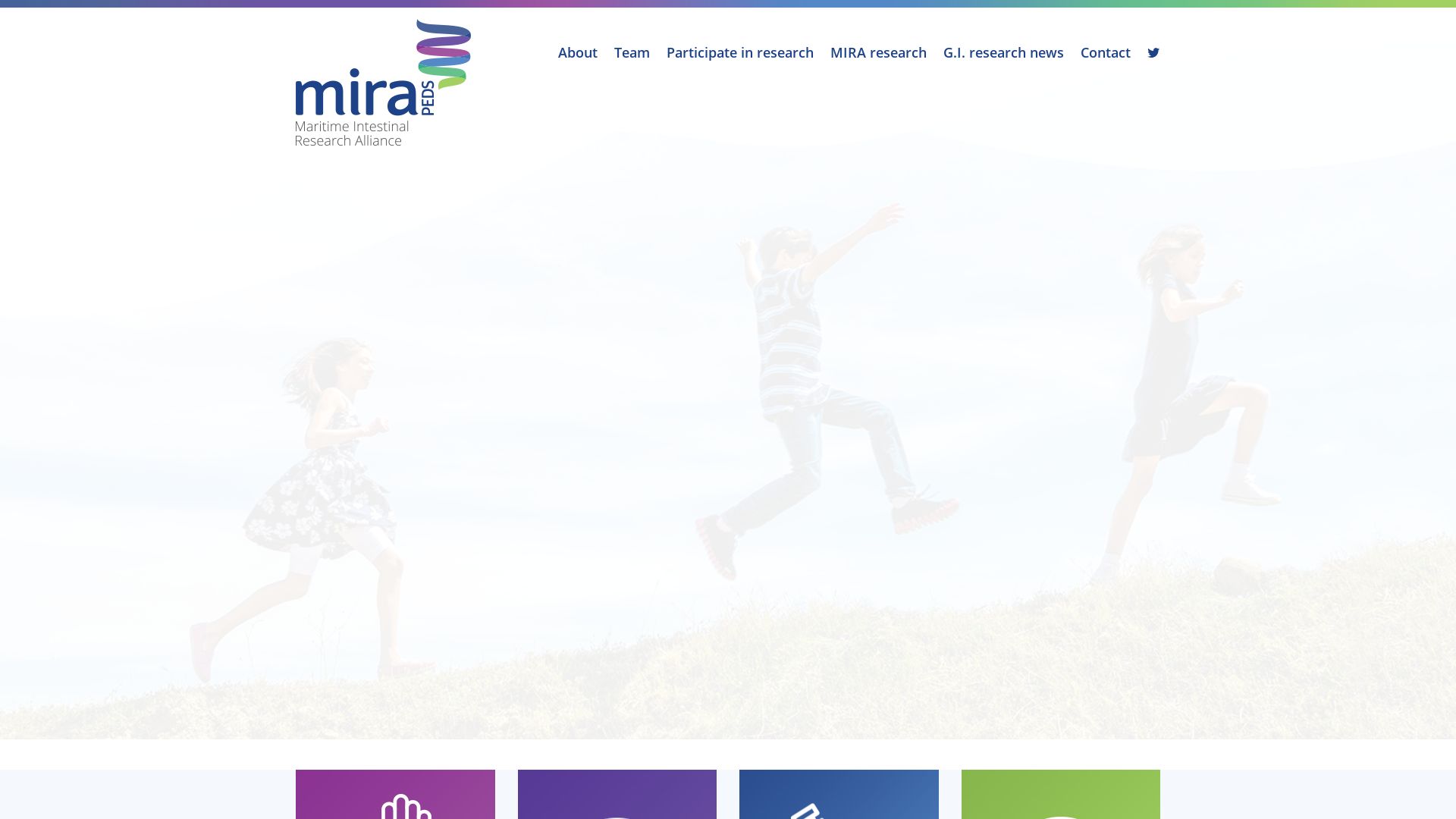 Screenshot of Maritime Intestinal Research Alliance (MIRA Peds)